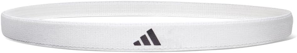 adidas Sports Hair Bands (3 Pack), Black, White, Solar Red