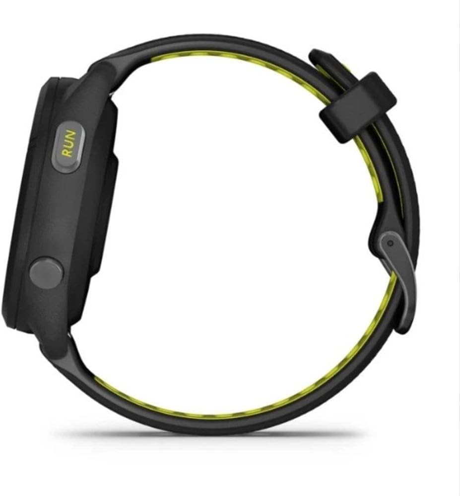 Garmin Forerunner 265S Running Smartwatch for Unisex, 42 mm Size, Black/Amp Yellow