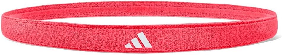adidas Sports Hair Bands (3 Pack), Black, White, Solar Red
