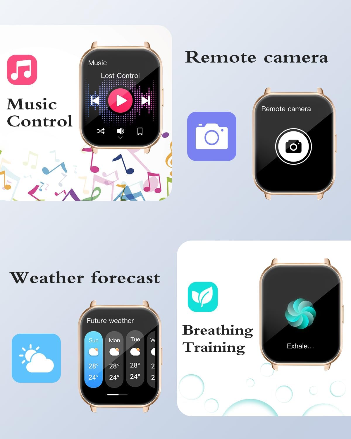 RUIMEN Smart Watch Answer Dial Call,Smart Watches for Women Men HD Touch Screen Fitness watch with SpO2-Monitor Heart Rate Sleep Monitor Pedometer Watch Multi Sports Mode for Android iOS