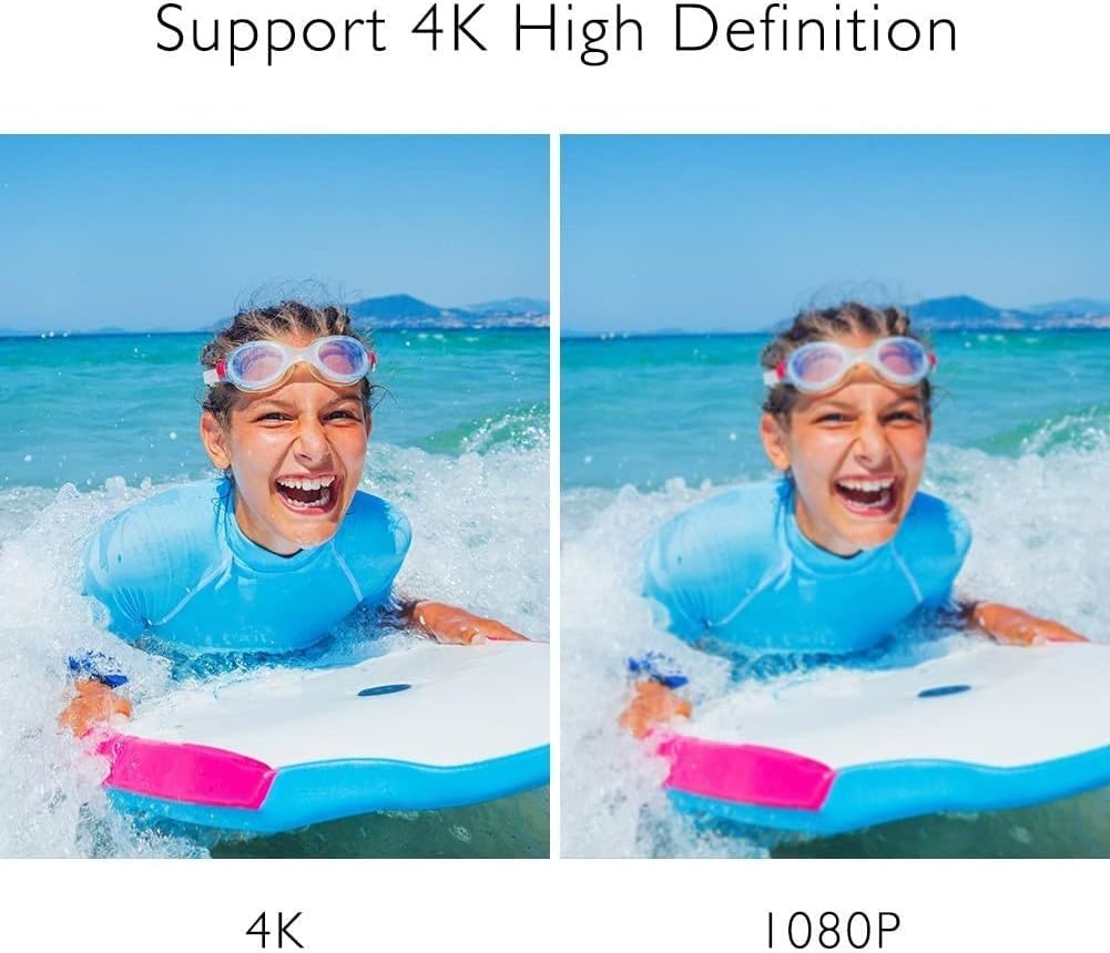 AKASO EK7000 4K30FPS Action Camera - 20MP Ultra HD Underwater Camera 170 Degree Wide Angle Waterproof Camera with Accessory Kit - Blue