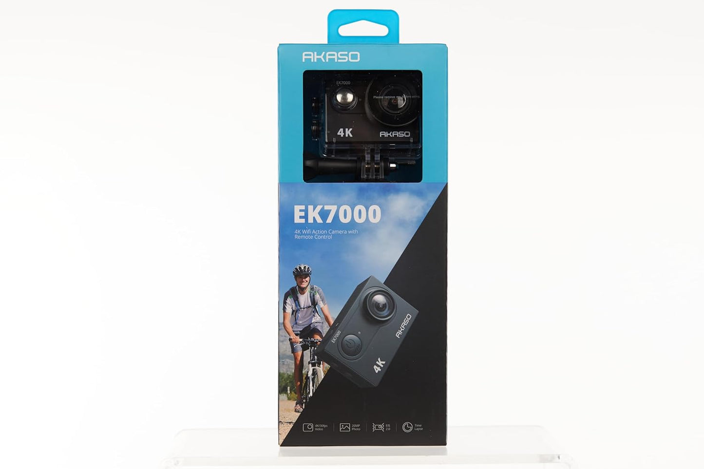 4K 30fps 20MP WiFi Sports Camera - 4k Camera Waterproof up to 30 m with Stabilization, 170° Wide Angle - 2.4G Remote Control - Ultra HD Image Quality for Adventure Enthusiasts