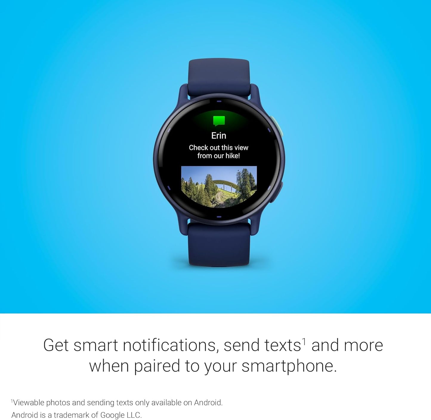 Garmin vívoactive 5, Health and Fitness GPS Smartwatch, AMOLED Display, Up to 11 Days of Battery, Navy