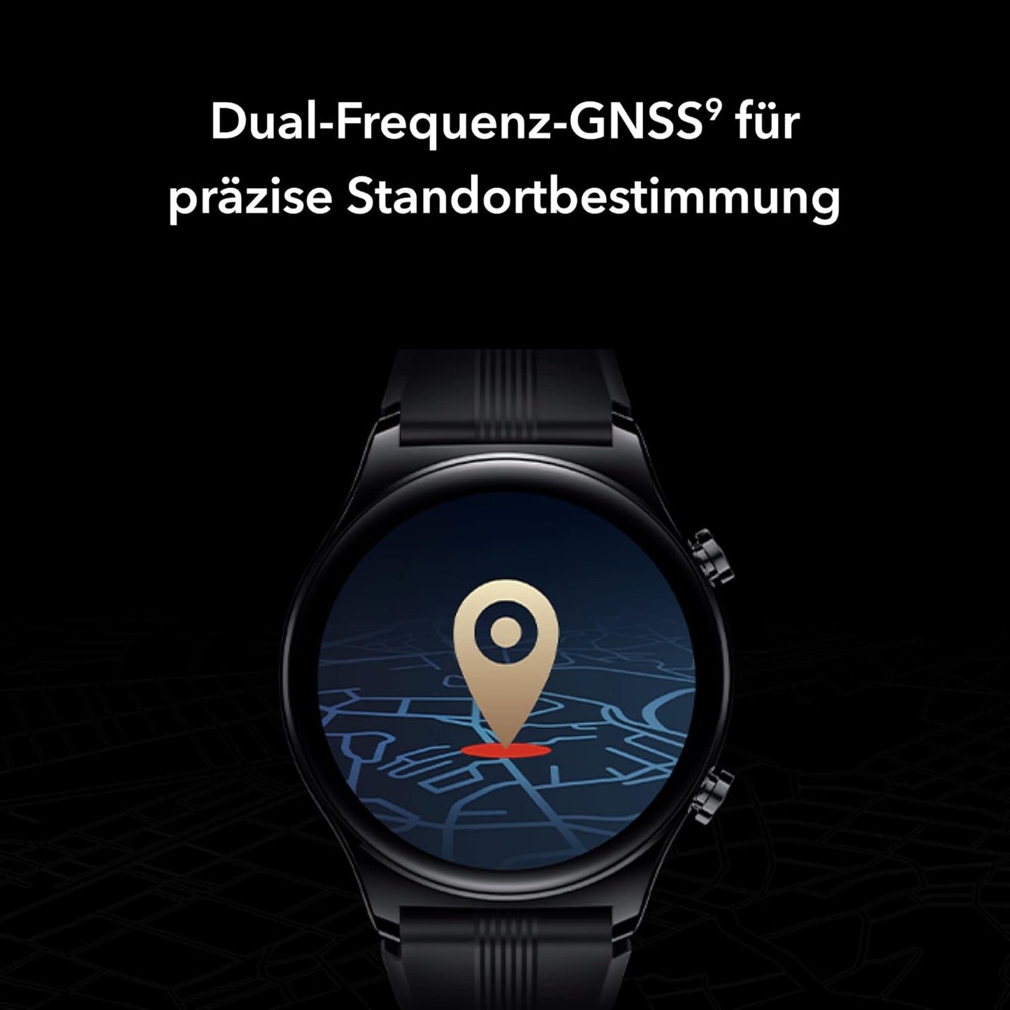Honor Watch GS 3, SmartWatch with 1.43 Inch AMOLED Touch Screen, Fitness Watch with Heart Rate Monitor, Sleep and Blood Oxygen Monitoring for Android, GPS, 14 Days Battery Life, Midnight Black