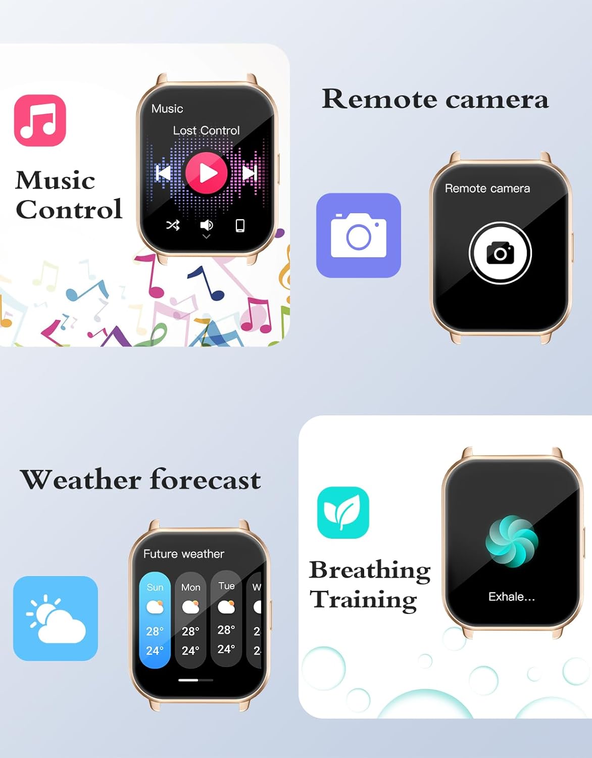 RUIMEN Smart Watch Answer Dial Call,Smart Watches for Women Men HD Touch Screen Fitness watch with SpO2-Monitor Heart Rate Sleep Monitor Pedometer Watch Multi Sports Mode for Android iOS