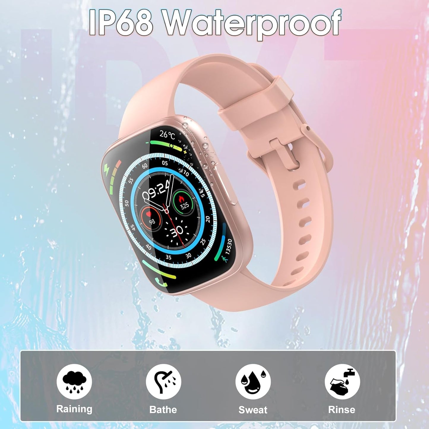 Puqo Smart Watch for Men Women(Answer/Make Calls), 1.85" HD Smartwatch