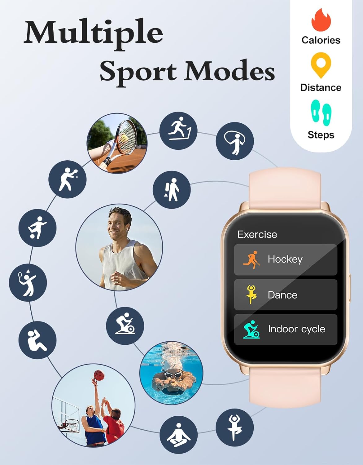 RUIMEN Smart Watch Answer Dial Call,Smart Watches for Women Men HD Touch Screen Fitness watch with SpO2-Monitor Heart Rate Sleep Monitor Pedometer Watch Multi Sports Mode for Android iOS