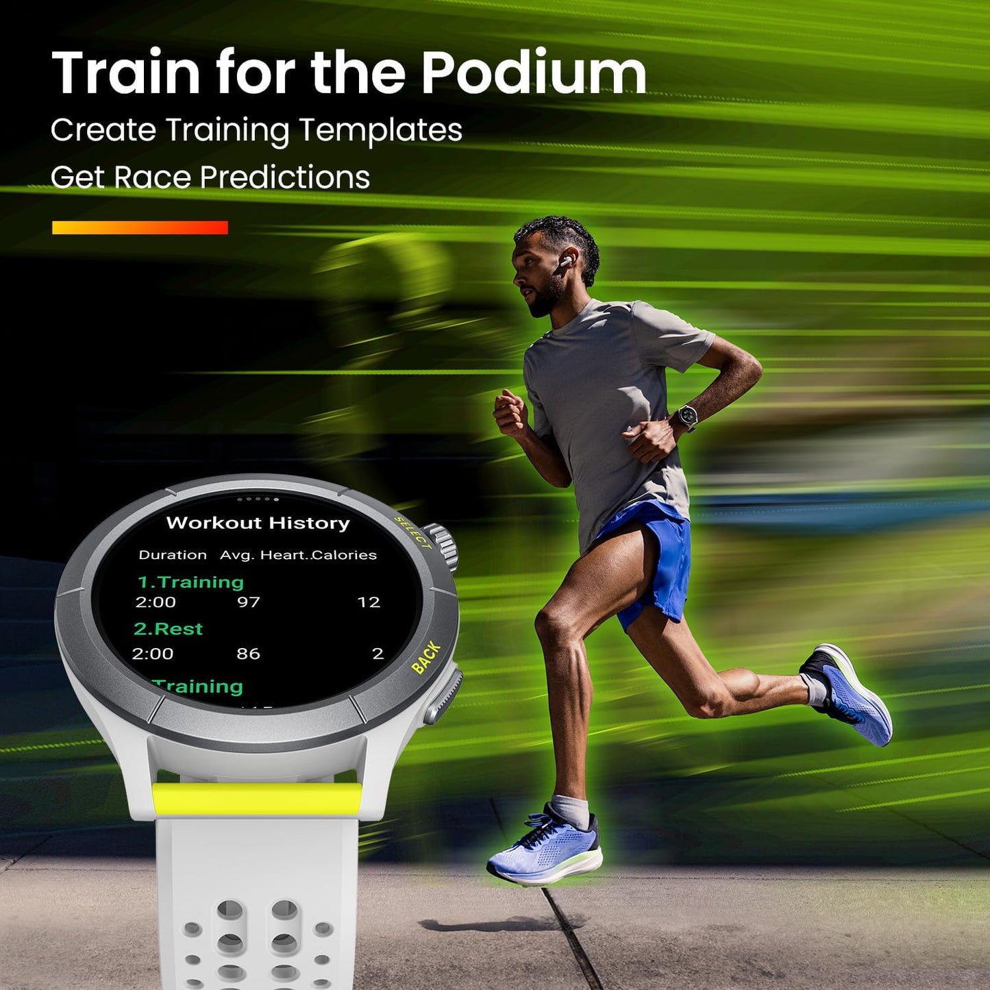 Amazfit Cheetah Running Smart Watch with Dual-Band GPS, Route Navigation & Offline Maps, Training Template, Heart Rate Monitor, Alexa-Built In, 14 Days Battery Life for Men and Women - Round