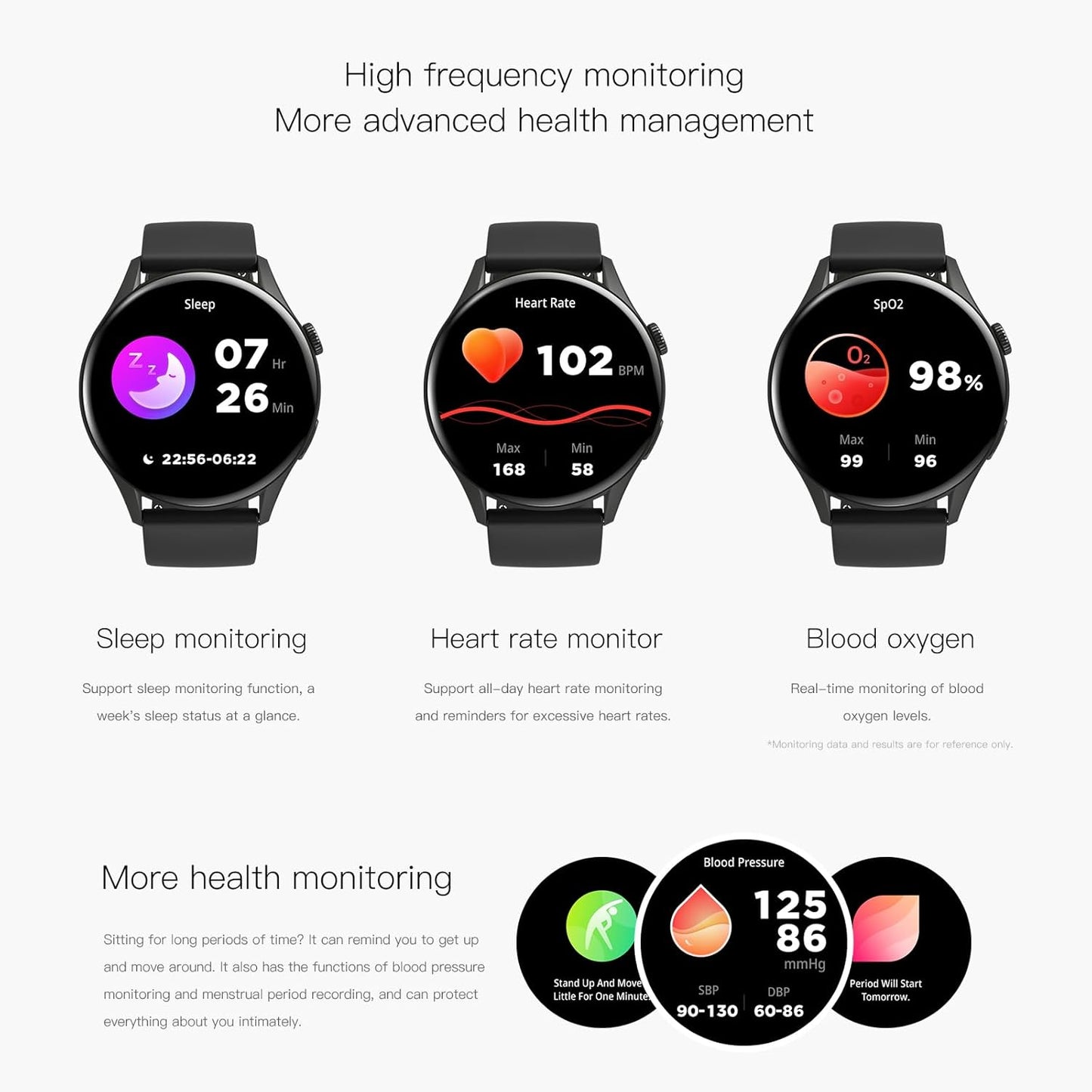 PEJE ZW10-AMD 1.43" Smartwatch -Smart Watches for Men, SpO2/HR/Sleep Monitor, Muslim Prayer Alerts,IP68 Waterproof, 120 Sports Modes, Bluetooth Calls Compatible Android iOS,Bring a spare strap (Pink)