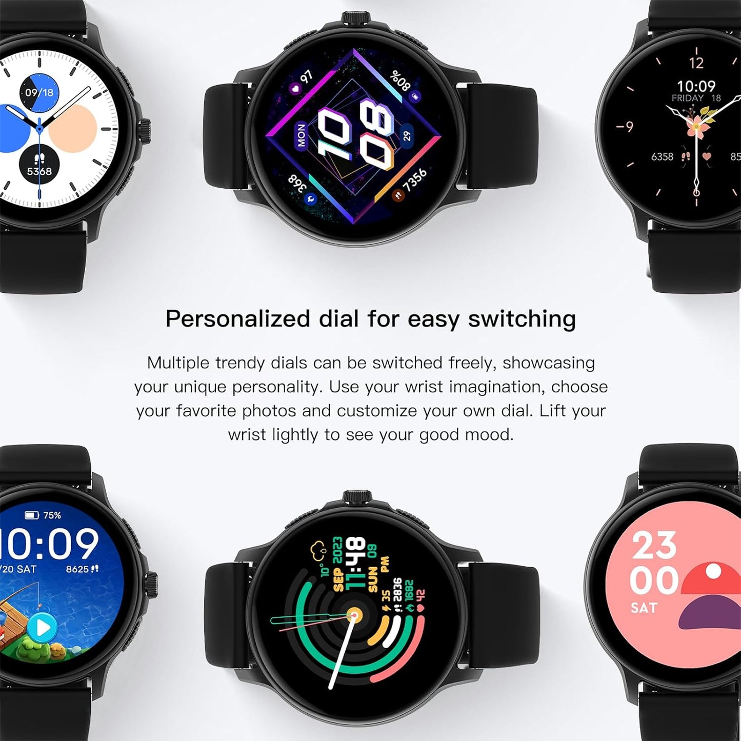 PEJE Smart Watch, 1.43"AMOLED Display, Watches For Men,Smart Watches For Men,Smartwatch With Muslim Reminders, Ip68 Waterproof With 120+ Sport Modes, Compatible with iOS & Android. (Silver)