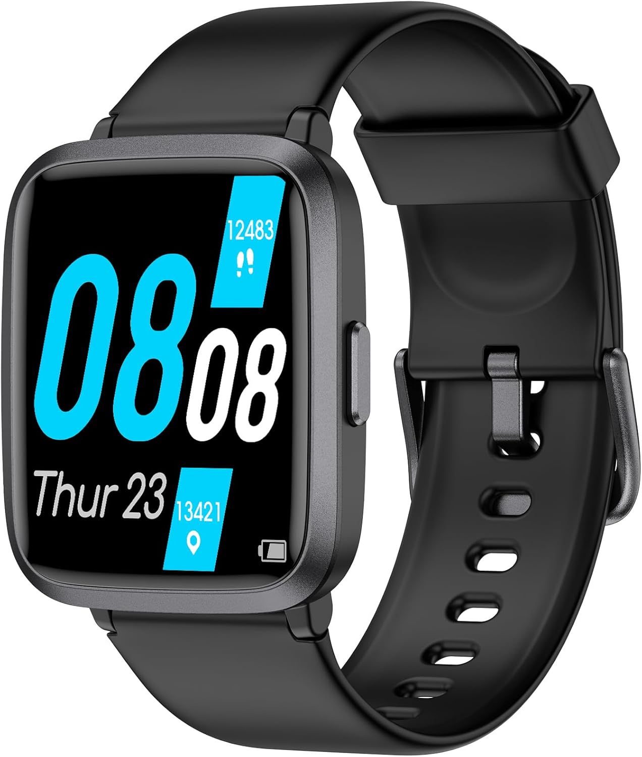 EURANS Smart Watch 41mm, Full Touchscreen Smartwatch, Fitness Tracker with Heart Rate Monitor & Blood Oxygen, IP68 Waterproof Pedometer Watch for Women Men Compatible with iOS & Android Phones