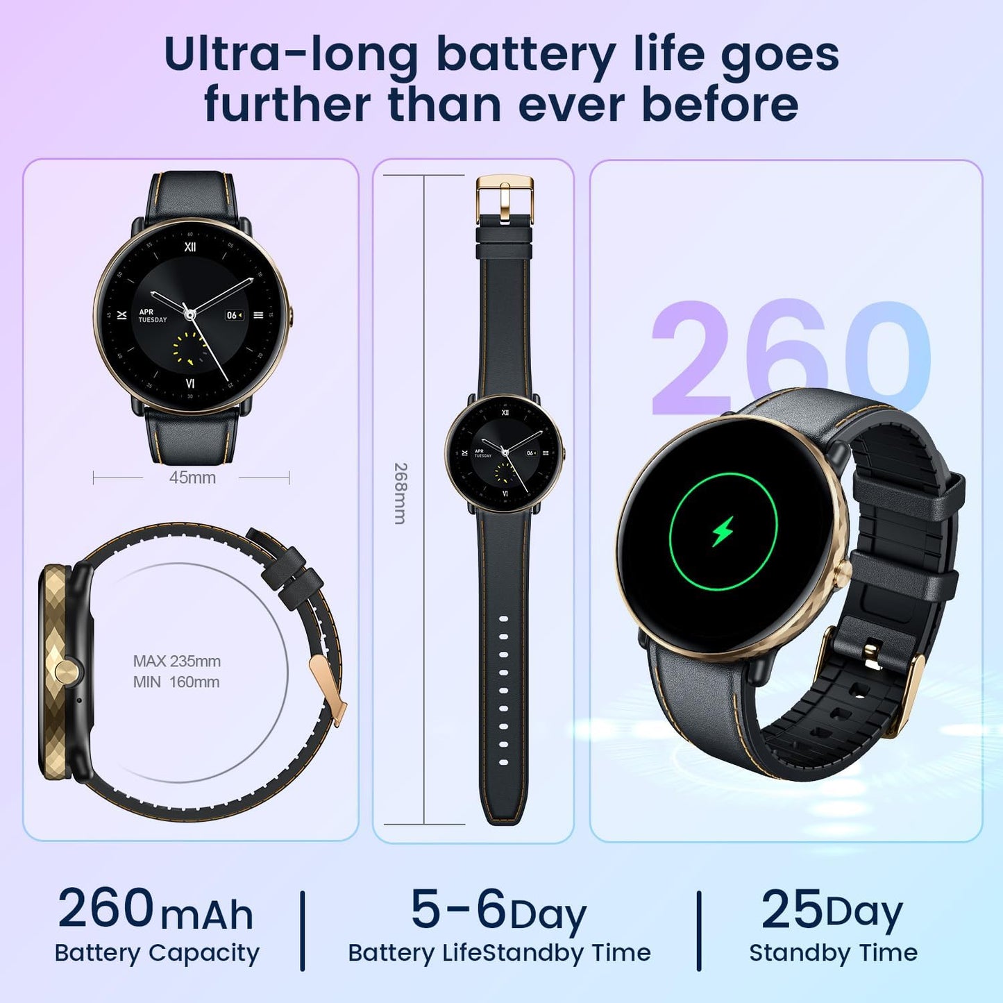 Smartwatch for Men Women Fitness Watches: 1.43" Touch Screen Smart Watch Bluetooth Call 100+ Sport Modes IP68 Waterproof Heart Rate Sleep Monitor Step Counter Activity Trackers Compatible Android iOS