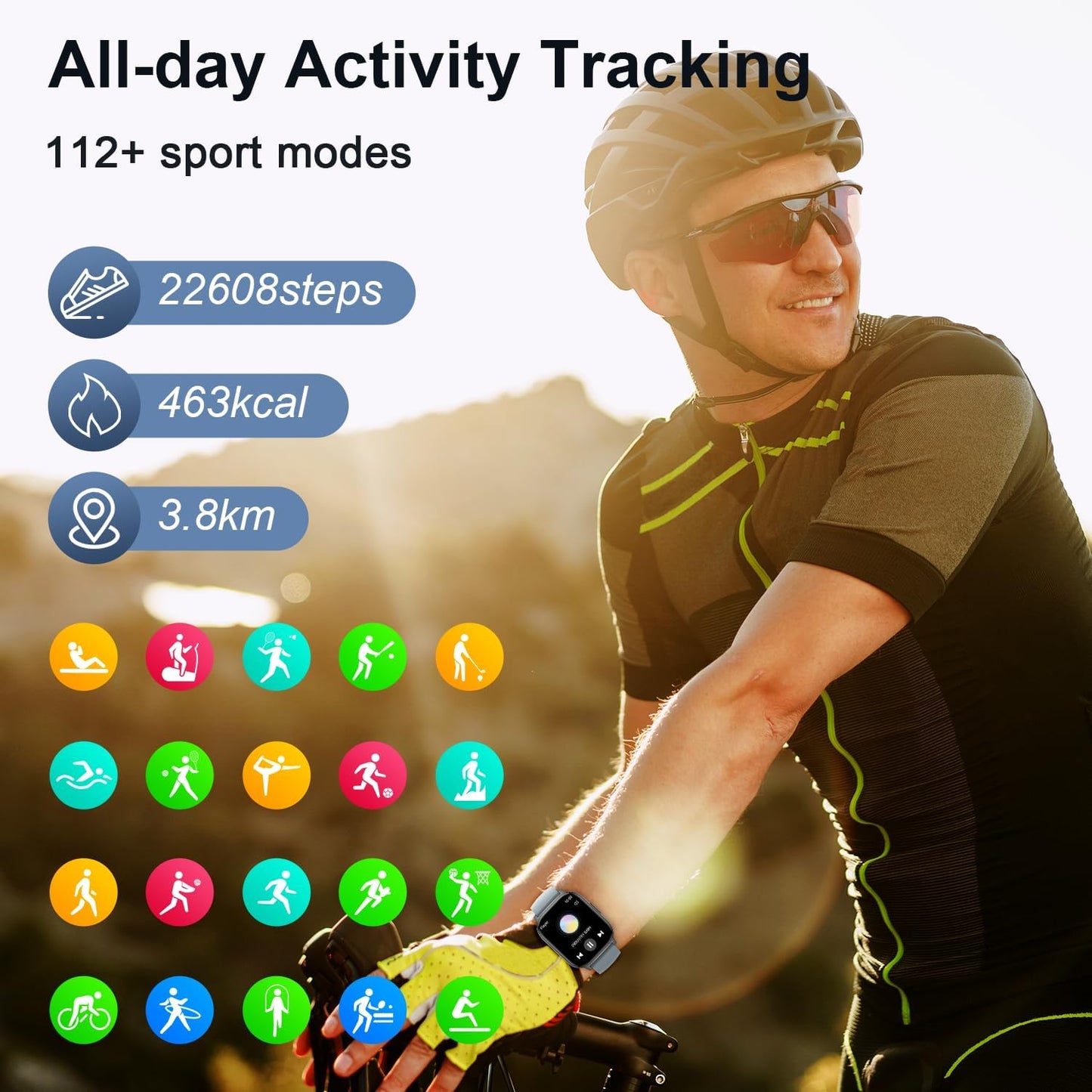 Smart Watch for Men Women Fitness: Make/Answer Call Smart Watches for Men Digital Mens Watches Waterproof Step Tracker Smartwatch Android Phones iPhone Samsung Compatible Heart Rate Monitor Gray