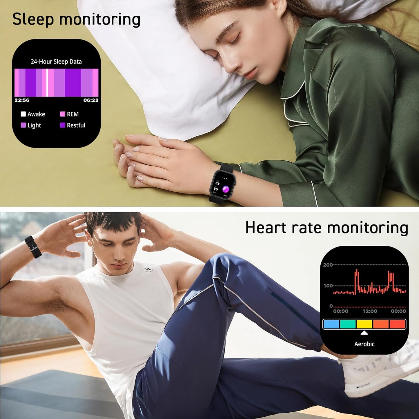 PEJE ZW03-AMD Smartwatch - 2.13" AMOLED,Smart Watches for Men,Muslim Prayer Alerts,SpO2/Heart Rate/Sleep Monitor,120+ Sports Modes,IP68 Waterproof,Bluetooth Calls + Extra Strap,iOS/Android (Black)