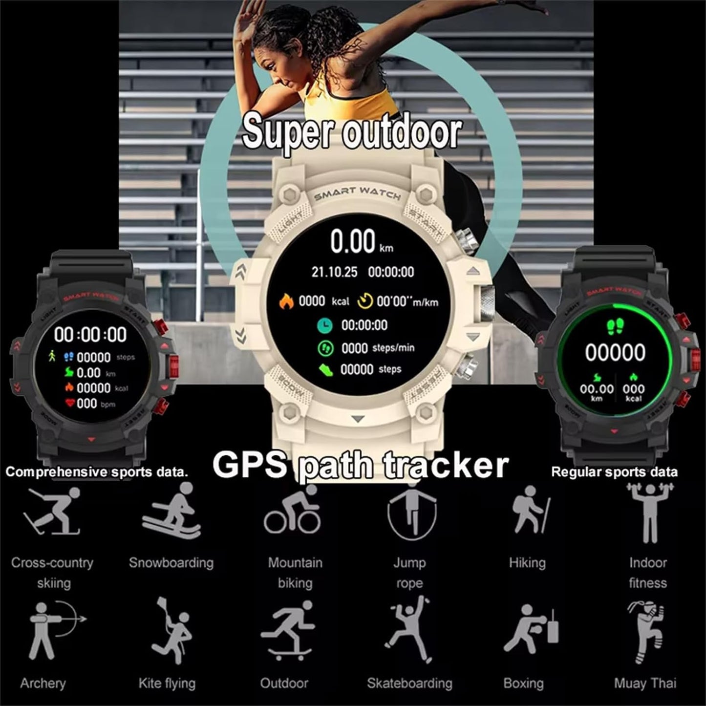 PEJE Smart Watch丨Smart Watches For Men gbeige