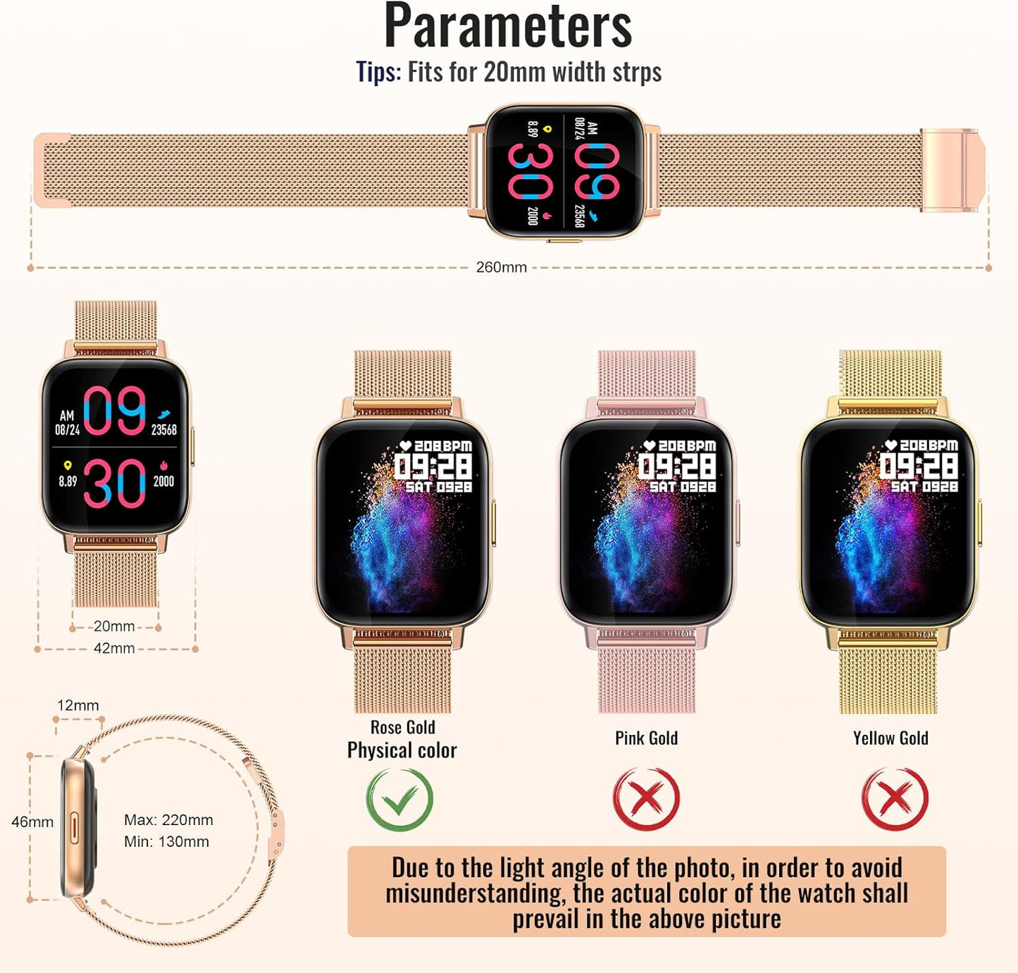 Nemheng Smart Watch for Women Men, Bluetooth Smartwatch Answer Make Call Fitness Tracker with 1.69" Full Touch Screen Heart Rate Sleep Monitor Blood Pressure Waterproof Fitness Watch for IOS Android