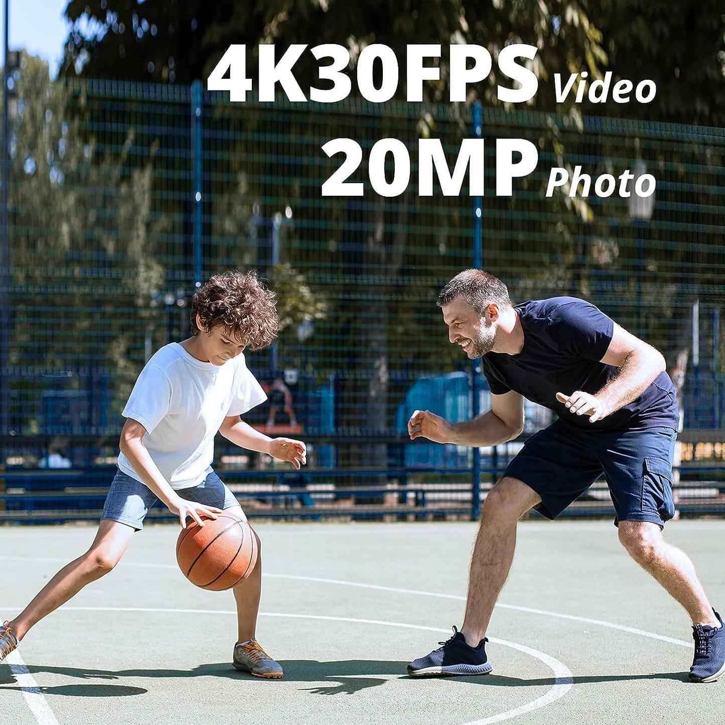 AKASO Brave 4 Pro Action Cam 4K30FPS 20MP, 64GB U3 Memory Card with 40M Underwater Camera Ultra HD Touch Screen 170° Wide Angle, EIS Stabilization, 5X Zoom, 2.4G Remote Control and 2 1350mAh Batteries