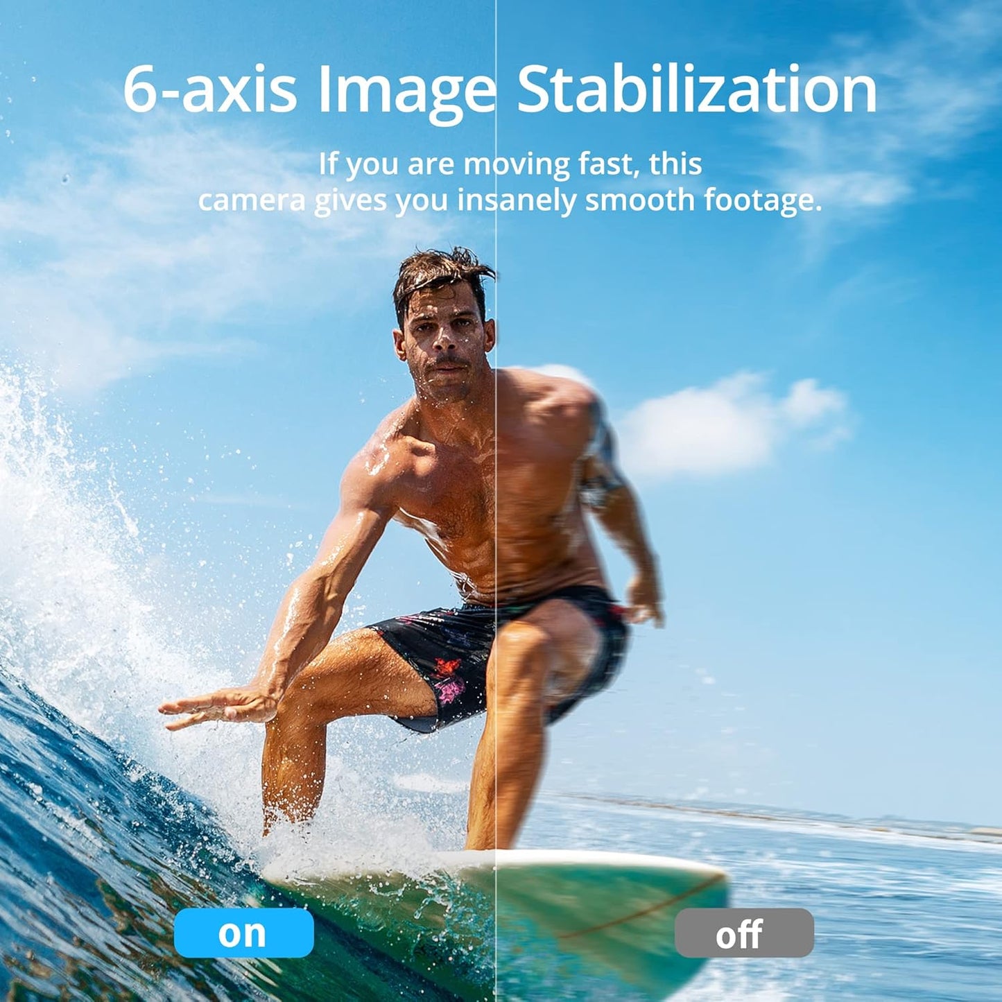 AKASO Brave 7 Action Camera, IPX8 Waterproof Built-in 4K 20MP WiFi Camera with Touch Screen EIS 2.0 Zoom Support External Microphone Voice Control Vlog Camera