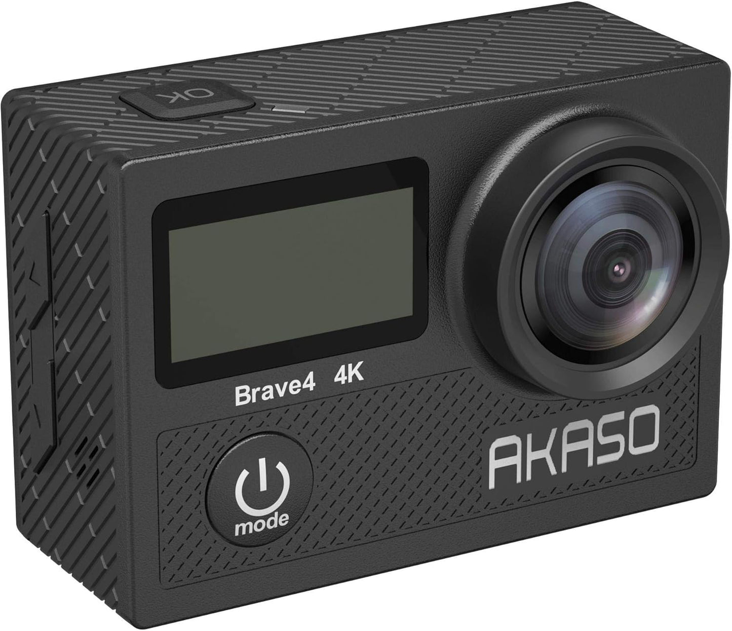 AKASO Brave 4 Action Camera, Ultra HD with EIS 30m Underwater Camcorder 4K 20MP WiFi Waterproof Camera with Remote Control, 2 Rechargeable Batteries and Mounting Accessories Kit