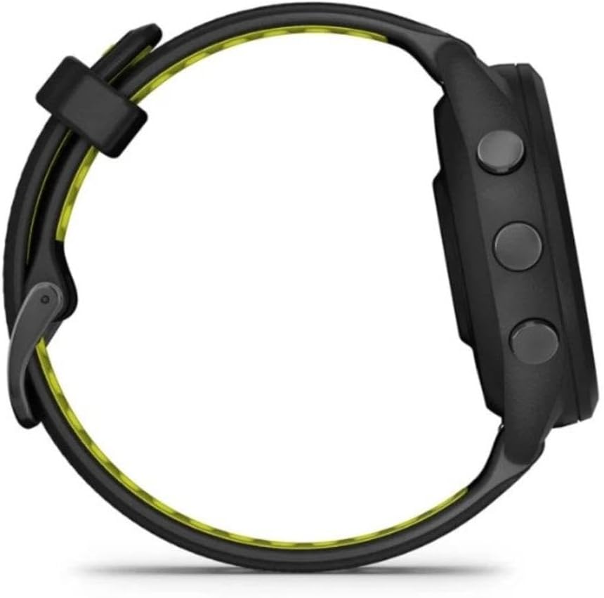 Garmin Forerunner 265S Running Smartwatch for Unisex, 42 mm Size, Black/Amp Yellow