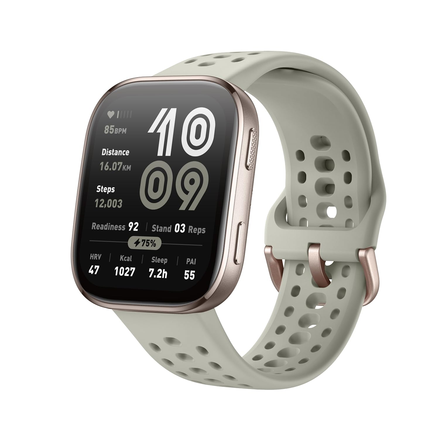 Amazfit Bip 6 Smart Watch 46mm, 14 Day Battery, 1.97" AMOLED Display, GPS & Free Maps, AI, Bluetooth Call & Text, Health, Fitness & Sleep Tracker, 140+ Workout Modes, 5 ATM Water-Resistance, Charcoal