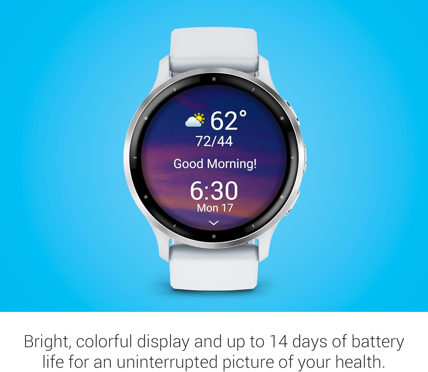 Garmin Venu 3, GPS Smartwatch, AMOLED Display, Advanced Health and Fitness Features, Up to 14 Days of Battery, Whitestone