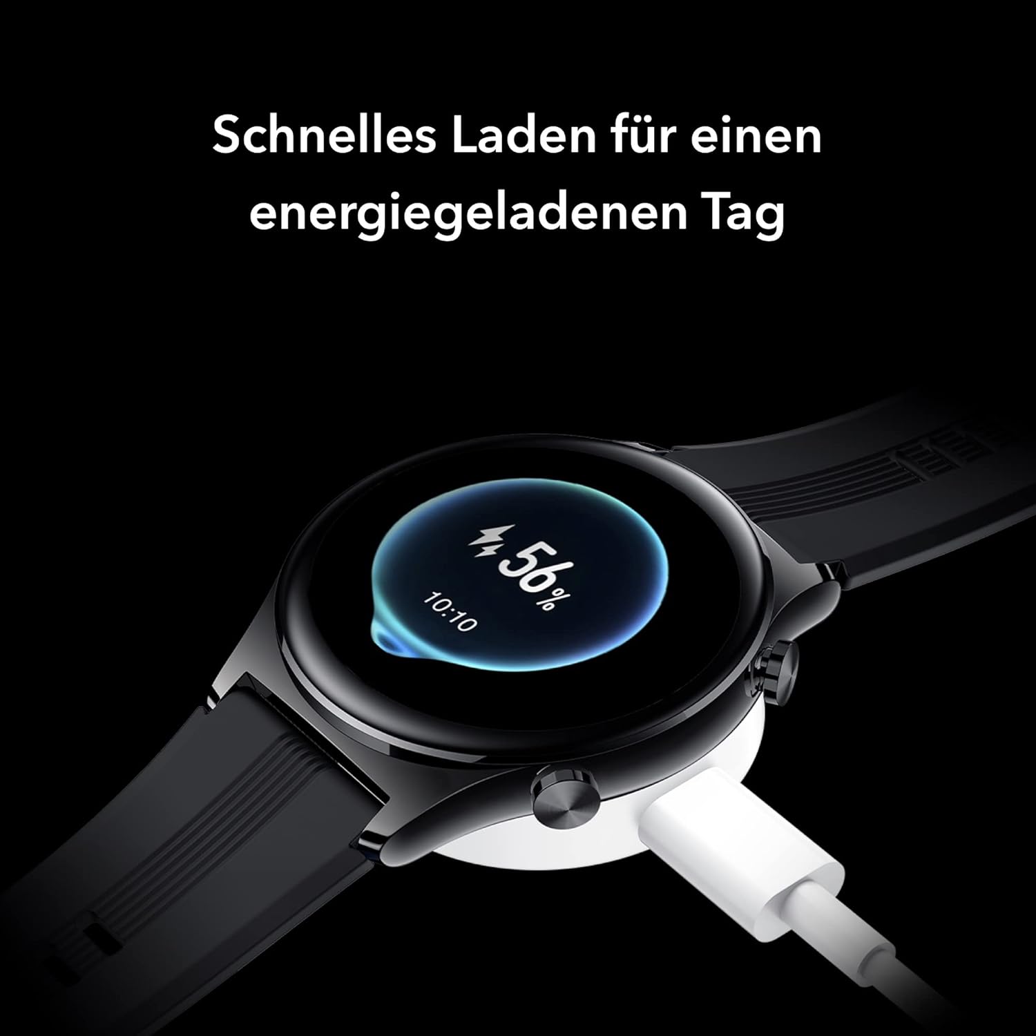 Honor Watch GS 3, SmartWatch with 1.43 Inch AMOLED Touch Screen, Fitness Watch with Heart Rate Monitor, Sleep and Blood Oxygen Monitoring for Android, GPS, 14 Days Battery Life, Midnight Black