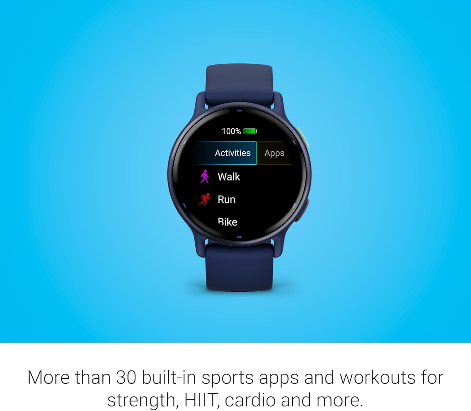 Garmin vívoactive 5, Health and Fitness GPS Smartwatch, AMOLED Display, Up to 11 Days of Battery, Navy