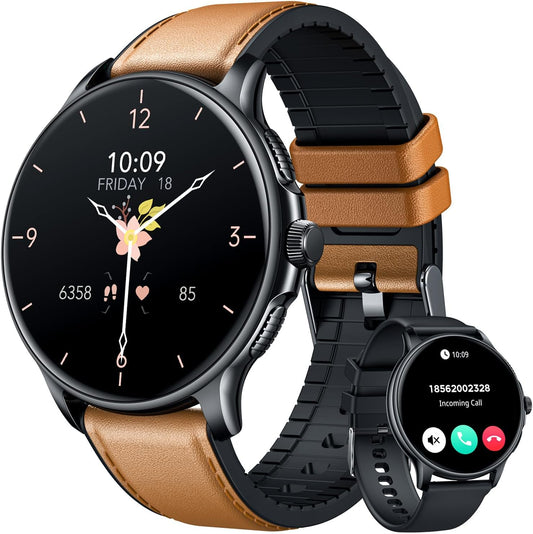 Smartwatch Fitness Watch Sports Watch with Phone Function Watches: 1.43 Inch AMOLED Men's Smart Watch with Heart Rate Monitor Sleep Monitor Pedometer 120+ Sports Modes IP68 Waterproof Fitness Watch
