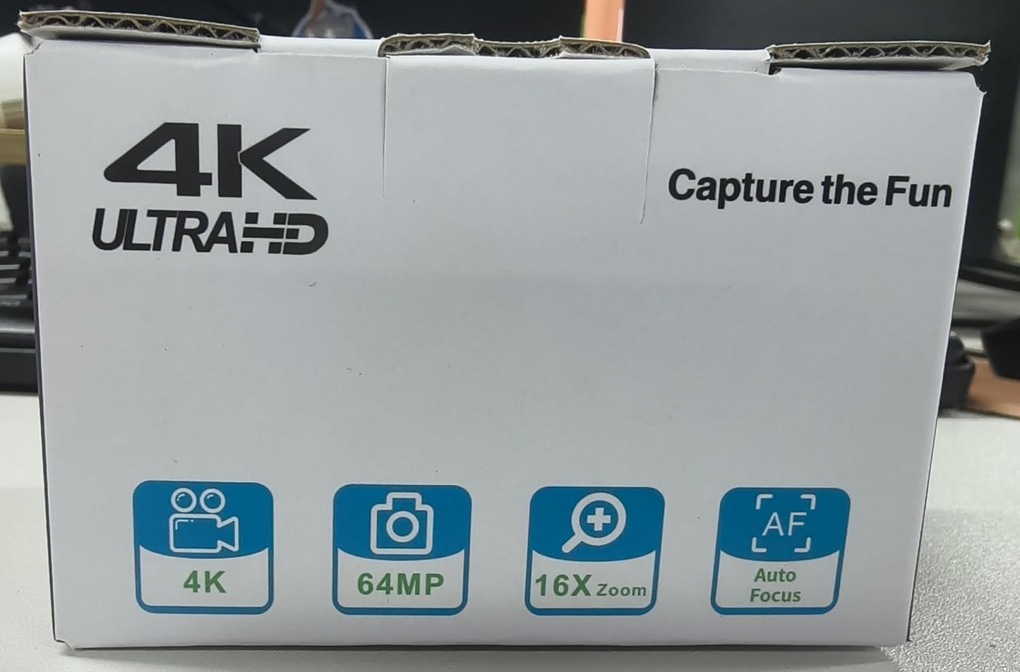 4K 64MP Digital Camera with 32GB SD Card for Photography, Auto Focus Portable Mini Compact Camera for Boys, Girls, Children, Beginners, Teenagers with 16X Digital Zoom and 2 Batteries