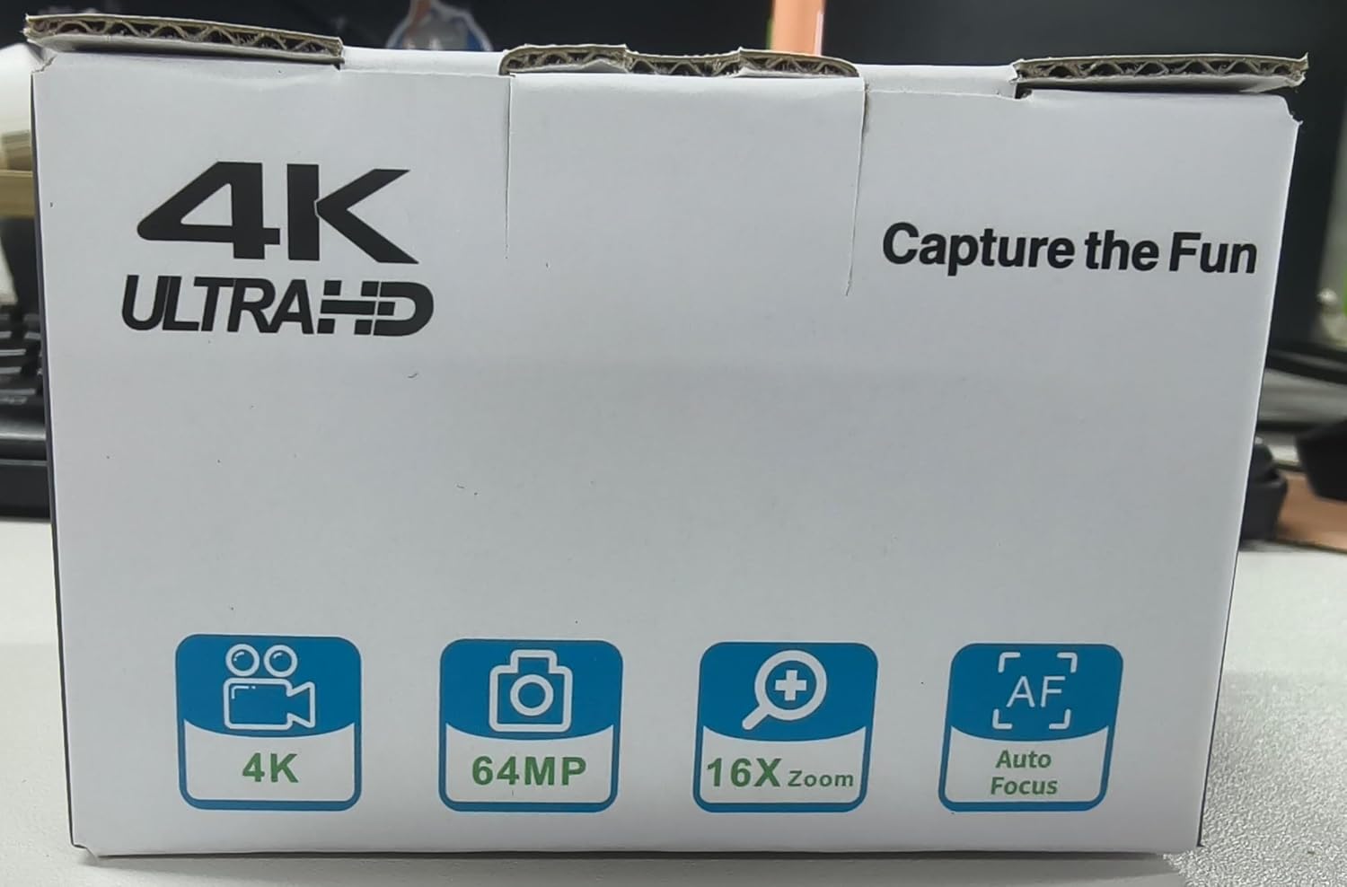 4K 64MP Digital Camera with 32GB SD Card for Photography, Auto Focus Portable Mini Compact Camera for Boys, Girls, Children, Beginners, Teenagers with 16X Digital Zoom and 2 Batteries
