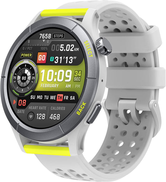 Amazfit Cheetah Running Smart Watch with Dual-Band GPS, Route Navigation & Offline Maps, Training Template, Heart Rate Monitor, Alexa-Built In, 14 Days Battery Life for Men and Women - Round