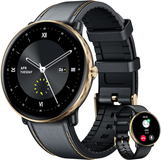 Smartwatch for Men Women Fitness Watches: 1.43" Touch Screen Smart Watch Bluetooth Call 100+ Sport Modes IP68 Waterproof Heart Rate Sleep Monitor Step Counter Activity Trackers Compatible Android iOS