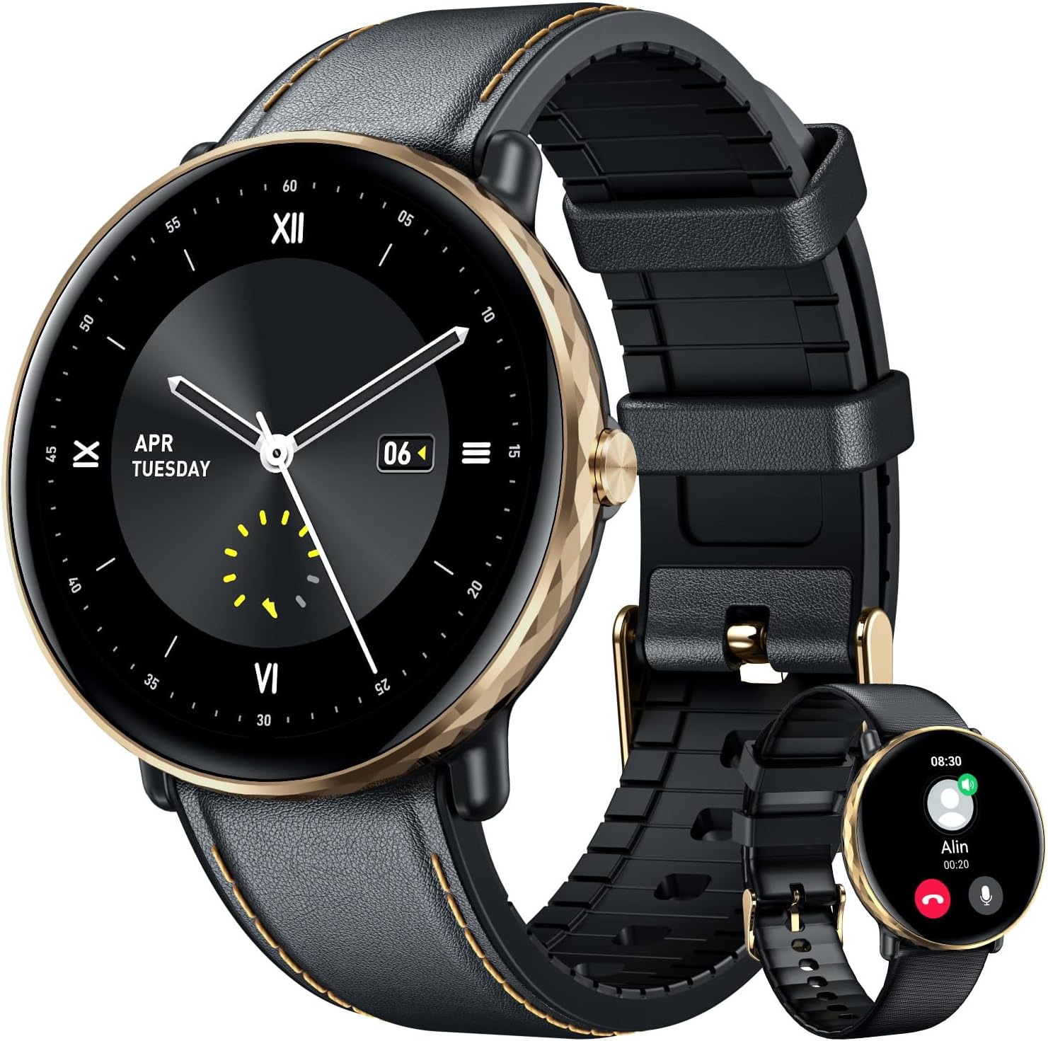 Smartwatch for Men Women Fitness Watches: 1.43" Touch Screen Smart Watch Bluetooth Call 100+ Sport Modes IP68 Waterproof Heart Rate Sleep Monitor Step Counter Activity Trackers Compatible Android iOS